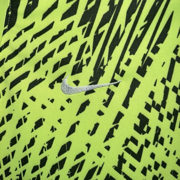 Nike Dri-FIT Precision VI Short Sleeve Soccer Jersey Mens Medium Slim Fit Yellow - Picture 5 of 7